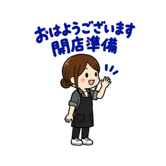 美容師の予約・指名れんらくスタンプのメイン画像