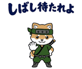 動く柴のござる返事のスタンプ 14