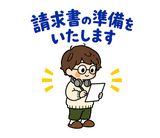 ずっと使えるデータ入力の進捗・納品連絡のスタンプ 36