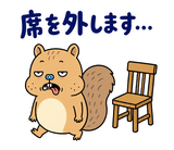 脱力リスの仕事の返事【敬語】のスタンプ 39