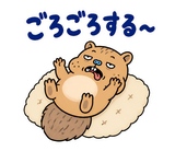 脱力リスの週末ぐうたら｜毎日使えるのスタンプ 8