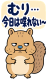 BIG！脱力リスのゆるい返事のスタンプ 14