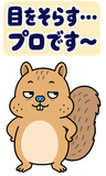 BIG！脱力リスのゆるい返事のスタンプ 40