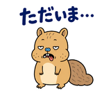 脱力リスのゆるい返事スタンプのスタンプ 7