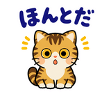 キジトラ猫の食欲の秋・毎日つかえるのスタンプ 26