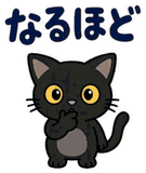 動く！黒猫の秋・ハロウィン毎日スタンプのスタンプ 8