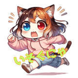Daily life of lovely catsのスタンプ 24
