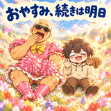 ドレスマッチョと全力鬼ごっこのスタンプ 2