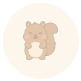 まんまるリスのほっこり毎日のスタンプ 3