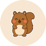 まんまるリスのほっこり毎日のスタンプ 9