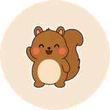 まんまるリスのほっこり毎日のスタンプ 10