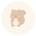 まんまるリスのほっこり毎日のスタンプ 6