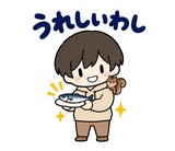 関西弁だじゃれ返事 のりとリスのスタンプ 7