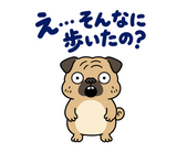 脱力パグのおつかれさまのスタンプ 26