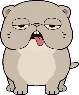 脱力ぶさかわ猫の立ち絵